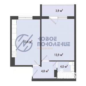 1-к квартира, вторичка, 36м2, 9/10 этаж