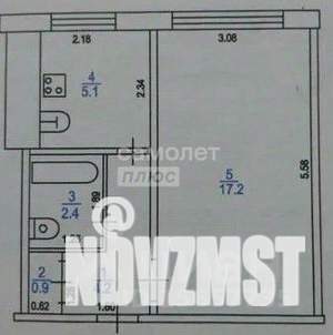 1-к квартира, вторичка, 30м2, 1/9 этаж