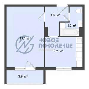 1-к квартира, вторичка, 37м2, 6/10 этаж