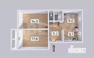 2-к квартира, вторичка, 62м2, 5/5 этаж