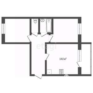 2-к квартира, вторичка, 62м2, 10/10 этаж