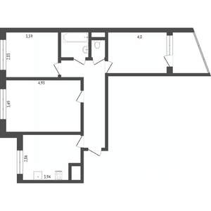 3-к квартира, вторичка, 63м2, 6/9 этаж