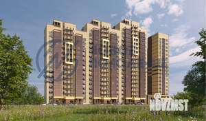 2-к квартира, строящийся дом, 65м2, 17/18 этаж