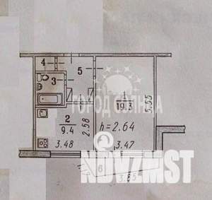 1-к квартира, вторичка, 39м2, 8/10 этаж