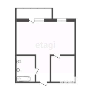 1-к квартира, вторичка, 39м2, 1/14 этаж
