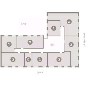 2-к квартира, вторичка, 65м2, 2/9 этаж