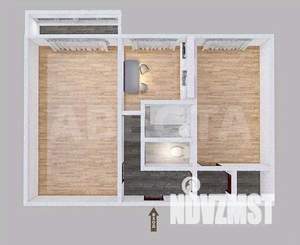 2-к квартира, вторичка, 44м2, 5/5 этаж