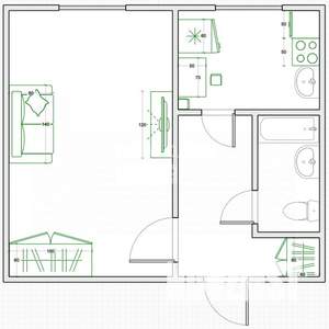 1-к квартира, вторичка, 30м2, 1/9 этаж