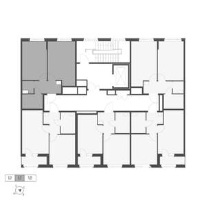 1-к квартира, вторичка, 42м2, 5/6 этаж