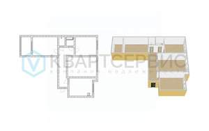3-к квартира, вторичка, 63м2, 8/10 этаж