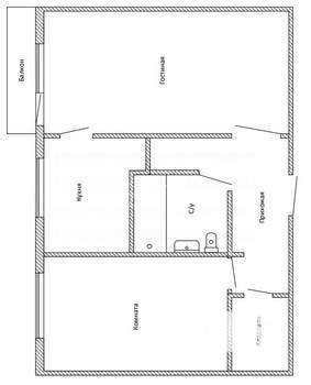 2-к квартира, вторичка, 43м2, 4/5 этаж