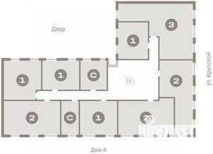 2-к квартира, вторичка, 66м2, 7/9 этаж