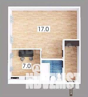 1-к квартира, вторичка, 31м2, 5/5 этаж