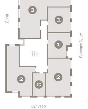 3-к квартира, вторичка, 92м2, 3/16 этаж