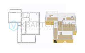 3-к квартира, вторичка, 75м2, 10/16 этаж