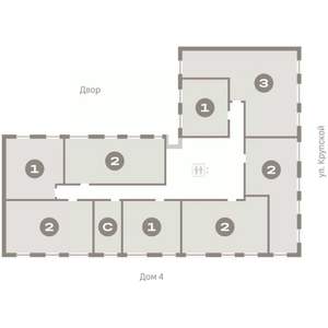 2-к квартира, вторичка, 65м2, 2/9 этаж