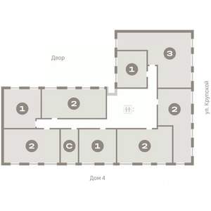 2-к квартира, вторичка, 65м2, 3/9 этаж