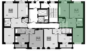 2-к квартира, вторичка, 63м2, 12/18 этаж
