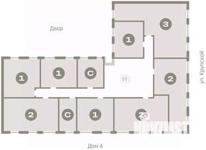 2-к квартира, вторичка, 60м2, 5/17 этаж