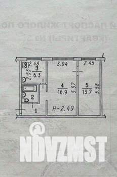 2-к квартира, вторичка, 45м2, 1/5 этаж