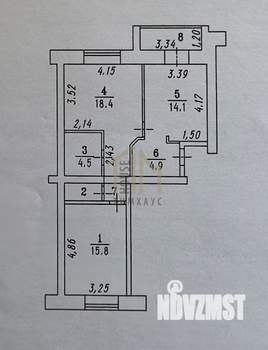 2-к квартира, вторичка, 63м2, 7/9 этаж