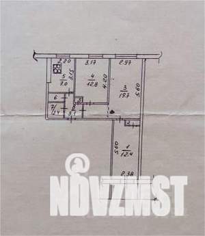 3-к квартира, вторичка, 60м2, 1/9 этаж