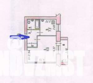 1-к квартира, вторичка, 34м2, 2/5 этаж