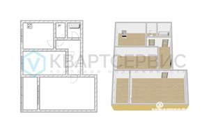 2-к квартира, вторичка, 46м2, 9/9 этаж