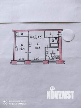 2-к квартира, вторичка, 43м2, 2/5 этаж