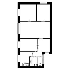 2-к квартира, вторичка, 38м2, 1/5 этаж
