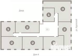 3-к квартира, вторичка, 67м2, 9/9 этаж