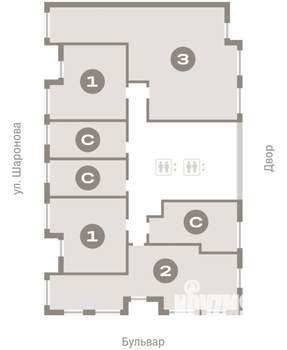 2-к квартира, вторичка, 72м2, 6/16 этаж
