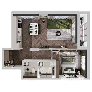 2-к квартира, вторичка, 53м2, 2/12 этаж