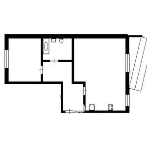 2-к квартира, вторичка, 52м2, 4/5 этаж