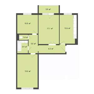 3-к квартира, вторичка, 77м2, 7/9 этаж