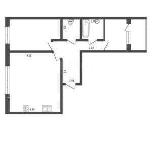2-к квартира, вторичка, 76м2, 3/9 этаж