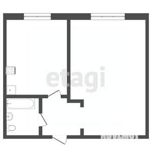 1-к квартира, вторичка, 29м2, 4/5 этаж