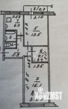 2-к квартира, вторичка, 49м2, 3/5 этаж