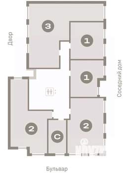 Студия квартира, вторичка, 22м2, 5/16 этаж