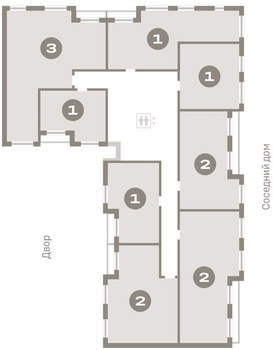 1-к квартира, вторичка, 31м2, 8/16 этаж