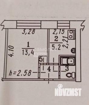 1-к квартира, вторичка, 23м2, 5/5 этаж