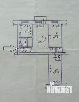 3-к квартира, вторичка, 56м2, 3/5 этаж