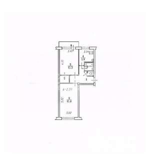 2-к квартира, вторичка, 48м2, 4/5 этаж
