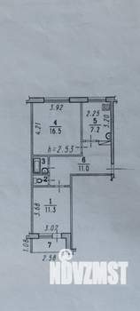 2-к квартира, вторичка, 51м2, 5/5 этаж