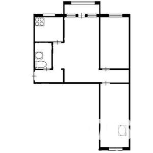 3-к квартира, вторичка, 62м2, 3/5 этаж