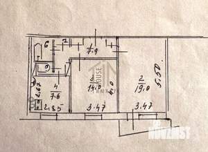 2-к квартира, вторичка, 54м2, 5/9 этаж
