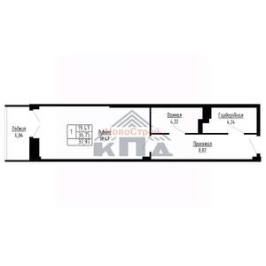 1-к квартира, вторичка, 38м2, 5/16 этаж