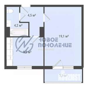 1-к квартира, вторичка, 37м2, 3/10 этаж
