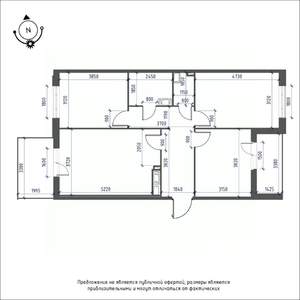 3-к квартира, вторичка, 81м2, 11/12 этаж