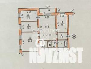 4-к квартира, вторичка, 106м2, 2/5 этаж